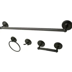 Outlet BAK911478ORB 4-Piece Bathroom Accessories Set in Oil Rubbed Bronze Accessory Packages
