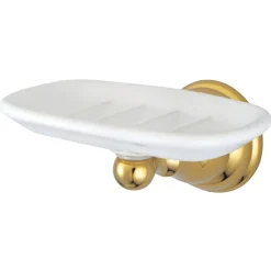 Online BA5565PB Royale Wall-Mount Soap Dish in Polished Brass Soap Dishes & Dispensers