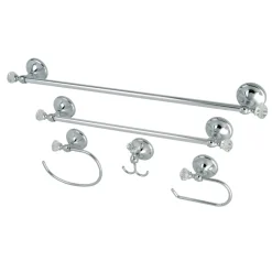 Bathroom Accessory 5-Piece Bath Hardware Combo Towel Rings|Accessory Packages