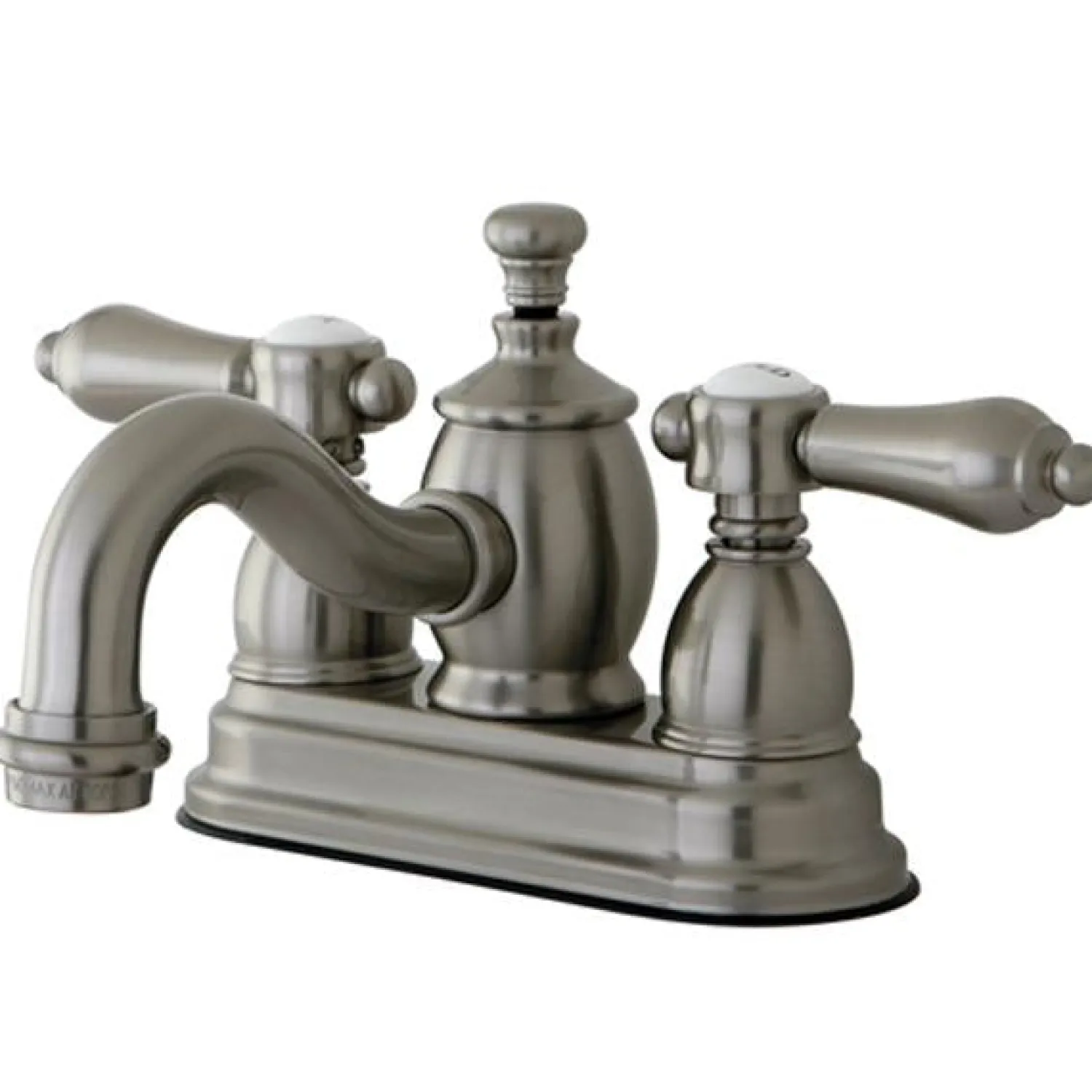 Outlet Belair 4" Centerset Lavatory Faucet with Metal Lever Handle and Heritage Spout 4" Center Set