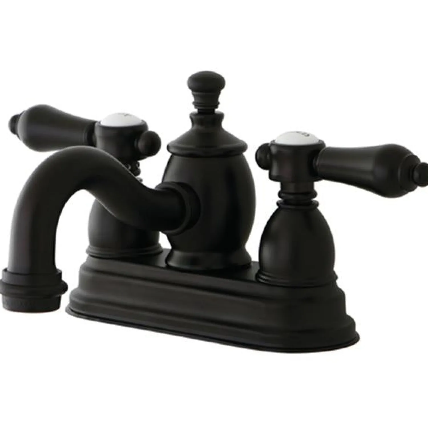 Outlet Belair 4" Centerset Lavatory Faucet with Metal Lever Handle and Heritage Spout 4" Center Set