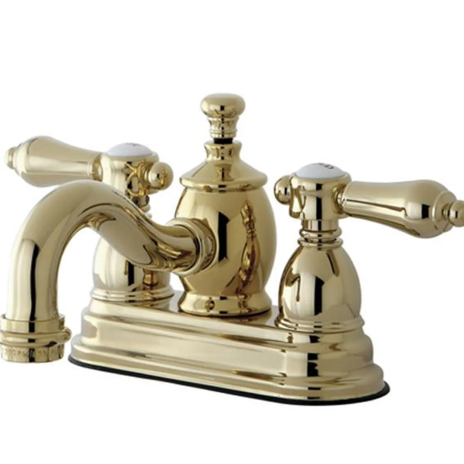 Outlet Belair 4" Centerset Lavatory Faucet with Metal Lever Handle and Heritage Spout 4" Center Set