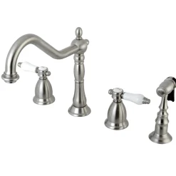 Outlet Bel-Air Deck Mount Widespread Kitchen Faucet Widespread Kitchen Faucets|Faucets With Side Spray