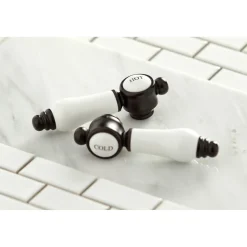 Hot Bel-Air Deck Mount Roman Tub Filler with Lever Handle Tub Faucets