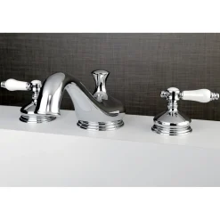 Hot Bel-Air Deck Mount Roman Tub Filler with Lever Handle Tub Faucets