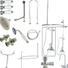 Discount CCK2181PL Vintage Clawfoot Tub Package with High Rise Goose Neck Tub & Shower Sets|Tub Faucets