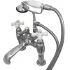 Discount CC612T1 Vintage Deck Mount Clawfoot Tub Filler with Hand Shower Tub Faucets