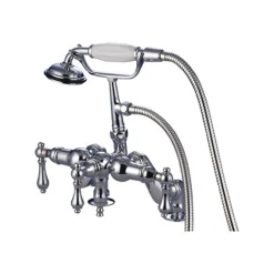 Online CC620T1 Vintage Deck Mount Clawfoot Tub Filler with Hand Shower Tub Faucets