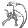 Hot CC608T1 Vintage Deck Mount Clawfoot Tub Filler with Hand Shower Tub Faucets