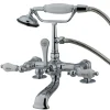 Sale CC208T1 Vintage 7" Deck Mount Clawfoot Tub Filler with Hand Shower Tub Faucets
