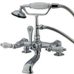 Sale CC208T1 Vintage 7" Deck Mount Clawfoot Tub Filler with Hand Shower Tub Faucets