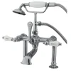 Discount CC108T1 Vintage 7" Deck Mount Clawfoot Tub Filler with Hand Shower Tub Faucets