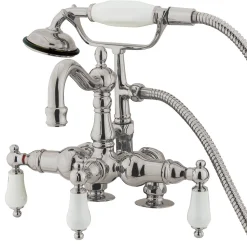 New CC1015T8 Vintage 3-3/8" Deck Mount Tub Filler in Satin Nickel Tub Faucets