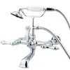 Online CC542T1 Vintage Wall Mount Clawfoot Tub Filler with Hand Shower Tub Faucets