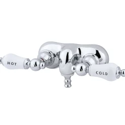 Hot CC44T1 Vintage 3-3/8" Wall Mount Clawfoot Tub Filler Tub Faucets