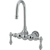 Sale CC2T1 Vintage 3-3/8" Wall Mount Clawfoot Tub Filler Tub Faucets