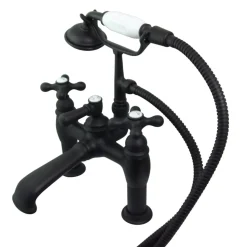 Sale CC609TX-P Vintage 7-Inch Deck Mount Tub Faucet with Hand Shower Tub Faucets