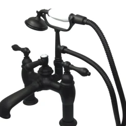 Online CC603TX-P Vintage 7-Inch Deck Mount Tub Faucet with Hand Shower Tub Faucets