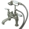 Sale CC607TX-P Vintage 7-Inch Deck Mount Tub Faucet with Hand Shower Tub Faucets
