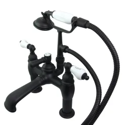 Sale CC607TX-P Vintage 7-Inch Deck Mount Tub Faucet with Hand Shower Tub Faucets