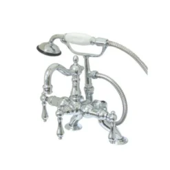 CC2007TX-P Vintage Clawfoot 11" x 6" x 4.75" Tub Faucet with Hand Shower Tub Faucets