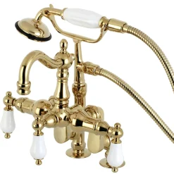 Hot CC6015TX-PVintage Clawfoot Tub Faucet with Hand Shower Tub Faucets