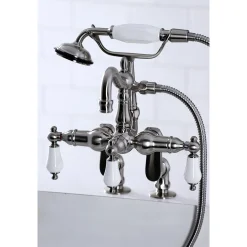 Hot CC6015TX-PVintage Clawfoot Tub Faucet with Hand Shower Tub Faucets