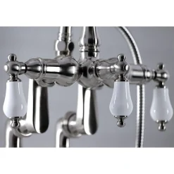 Hot CC6015TX-PVintage Clawfoot Tub Faucet with Hand Shower Tub Faucets