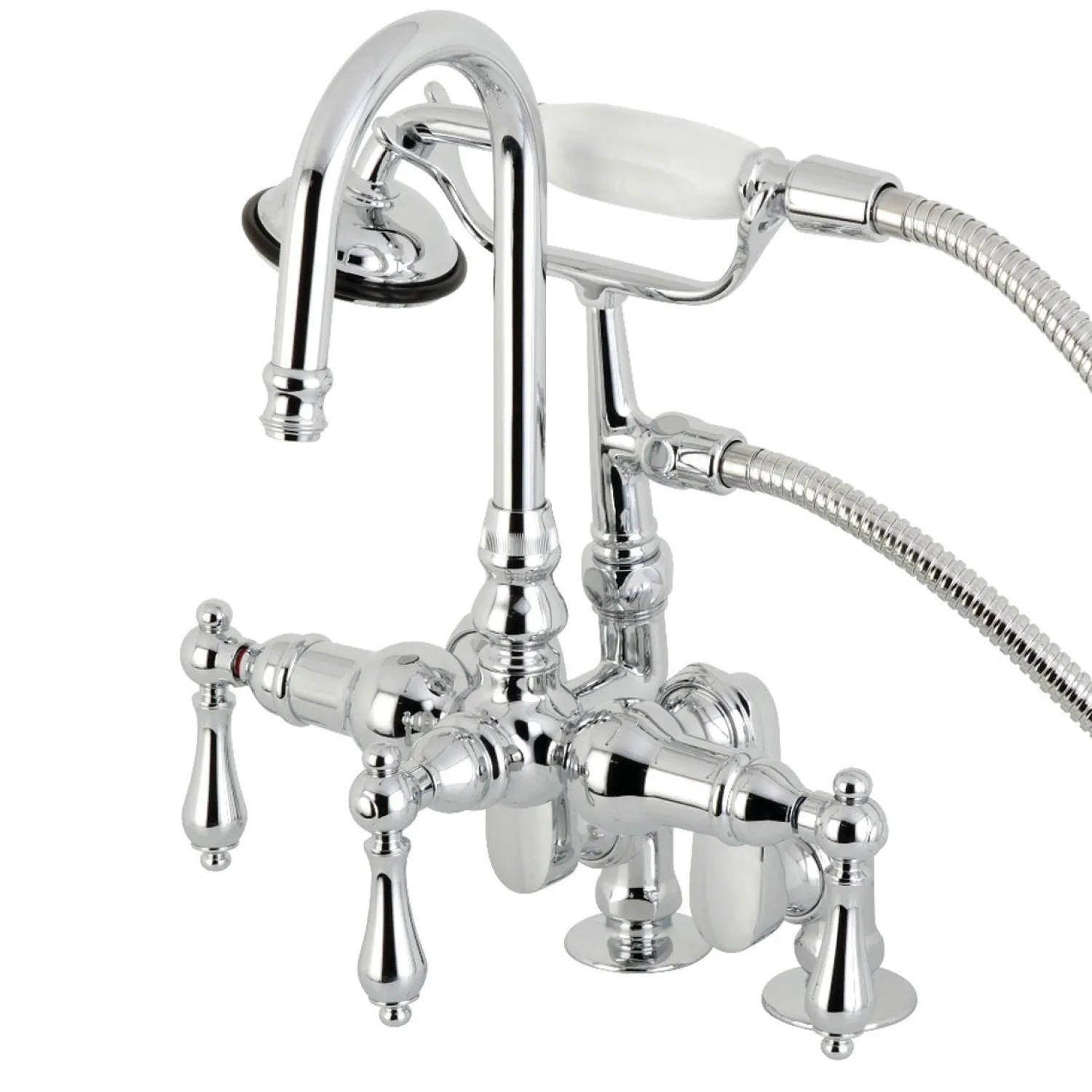 Clearance CC613TX-P Vintage Clawfoot 12.5" x 10" x 8.25" Tub Faucet with Hand Shower Tub Faucets