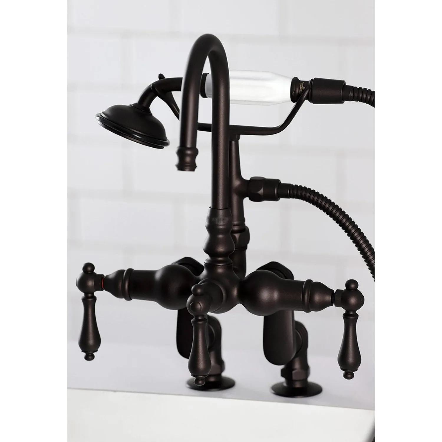 Clearance CC613TX-P Vintage Clawfoot 12.5" x 10" x 8.25" Tub Faucet with Hand Shower Tub Faucets
