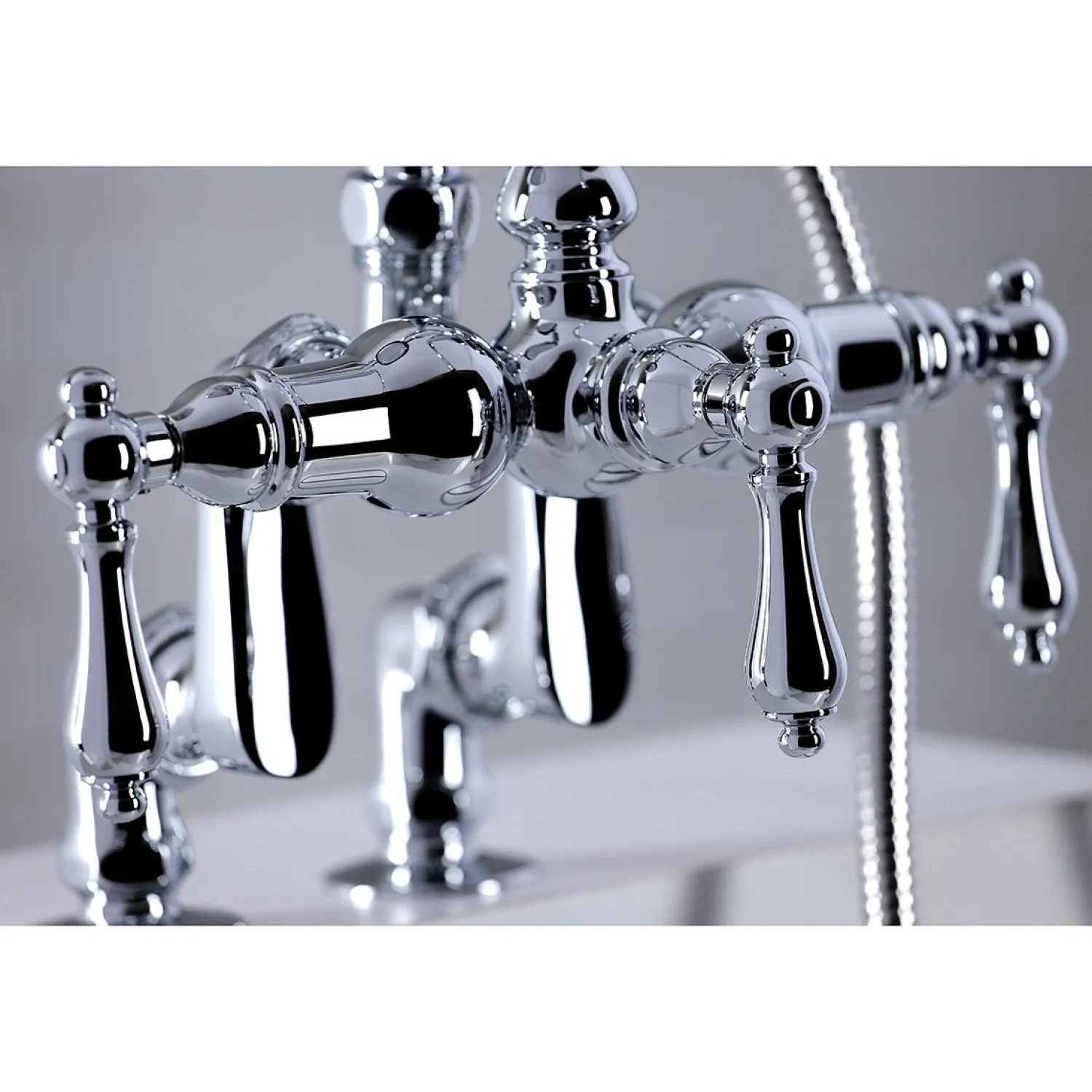 Clearance CC613TX-P Vintage Clawfoot 12.5" x 10" x 8.25" Tub Faucet with Hand Shower Tub Faucets