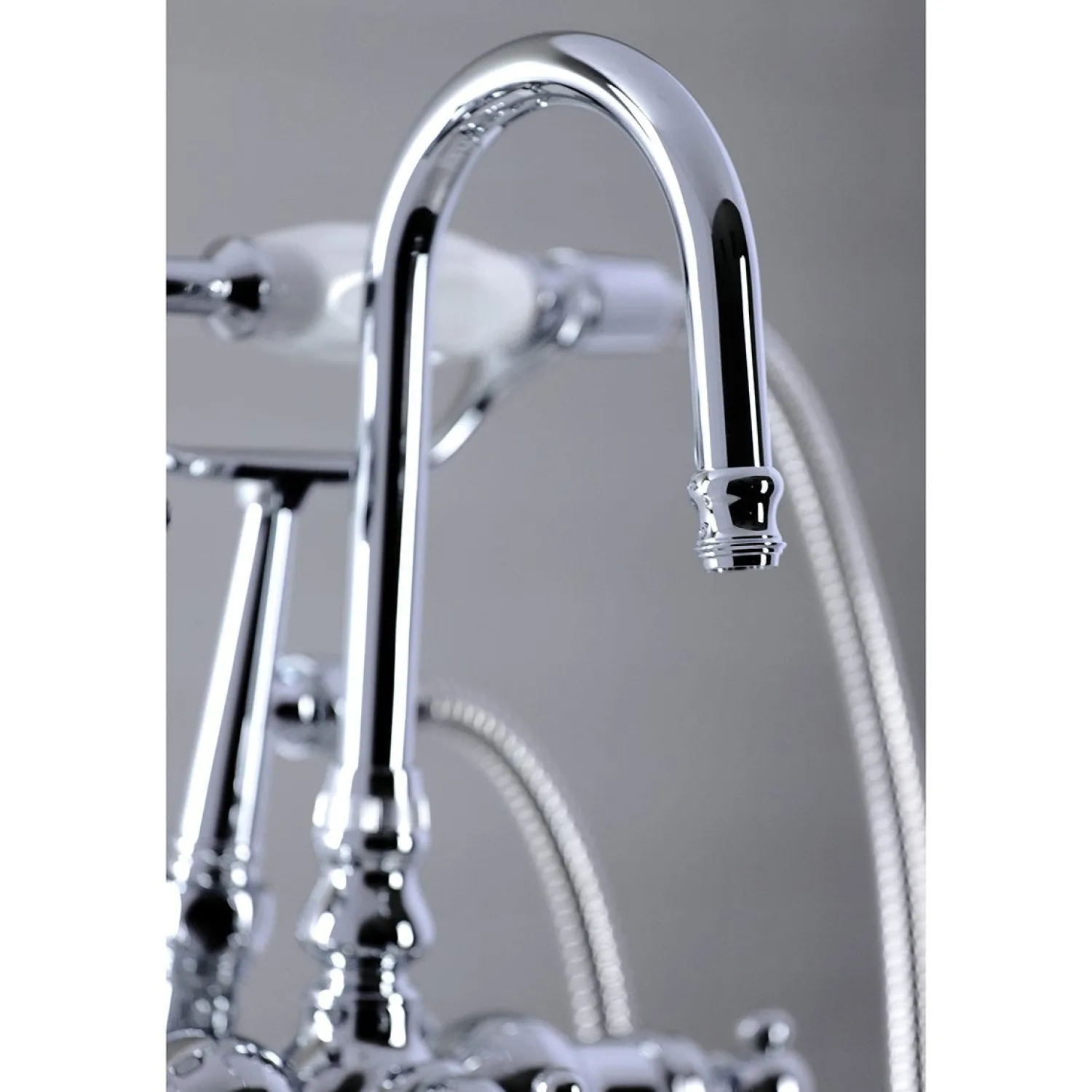 Clearance CC613TX-P Vintage Clawfoot 12.5" x 10" x 8.25" Tub Faucet with Hand Shower Tub Faucets