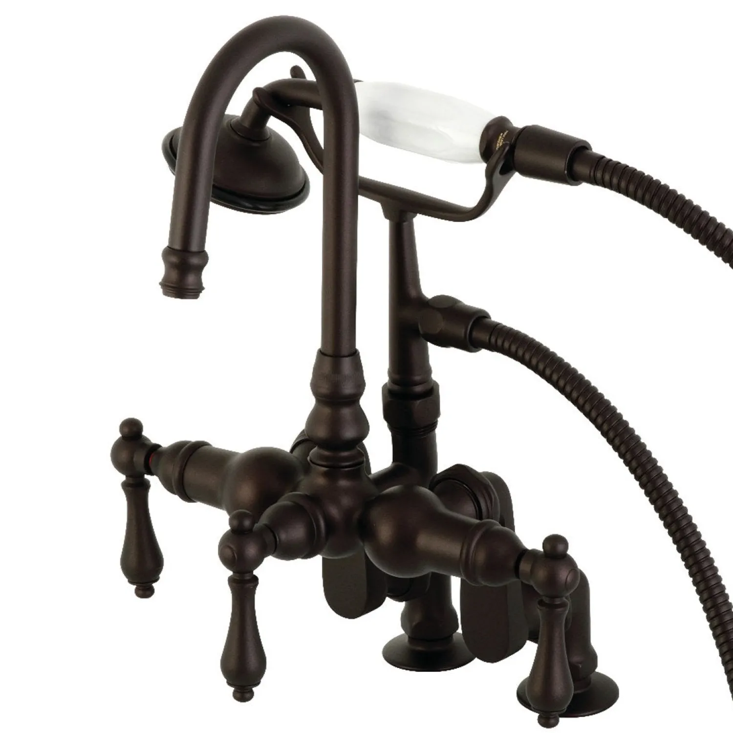 Clearance CC613TX-P Vintage Clawfoot 12.5" x 10" x 8.25" Tub Faucet with Hand Shower Tub Faucets