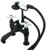 Online CC611TX-P Vintage 7-Inch Deck Mount Tub Faucet with Hand Shower Tub Faucets