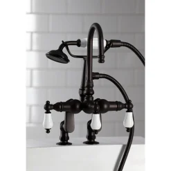 Sale CC617TX-P Vintage Clawfoot 12.5" x 10" x 8.25" Tub Faucet with Hand Shower Tub Faucets