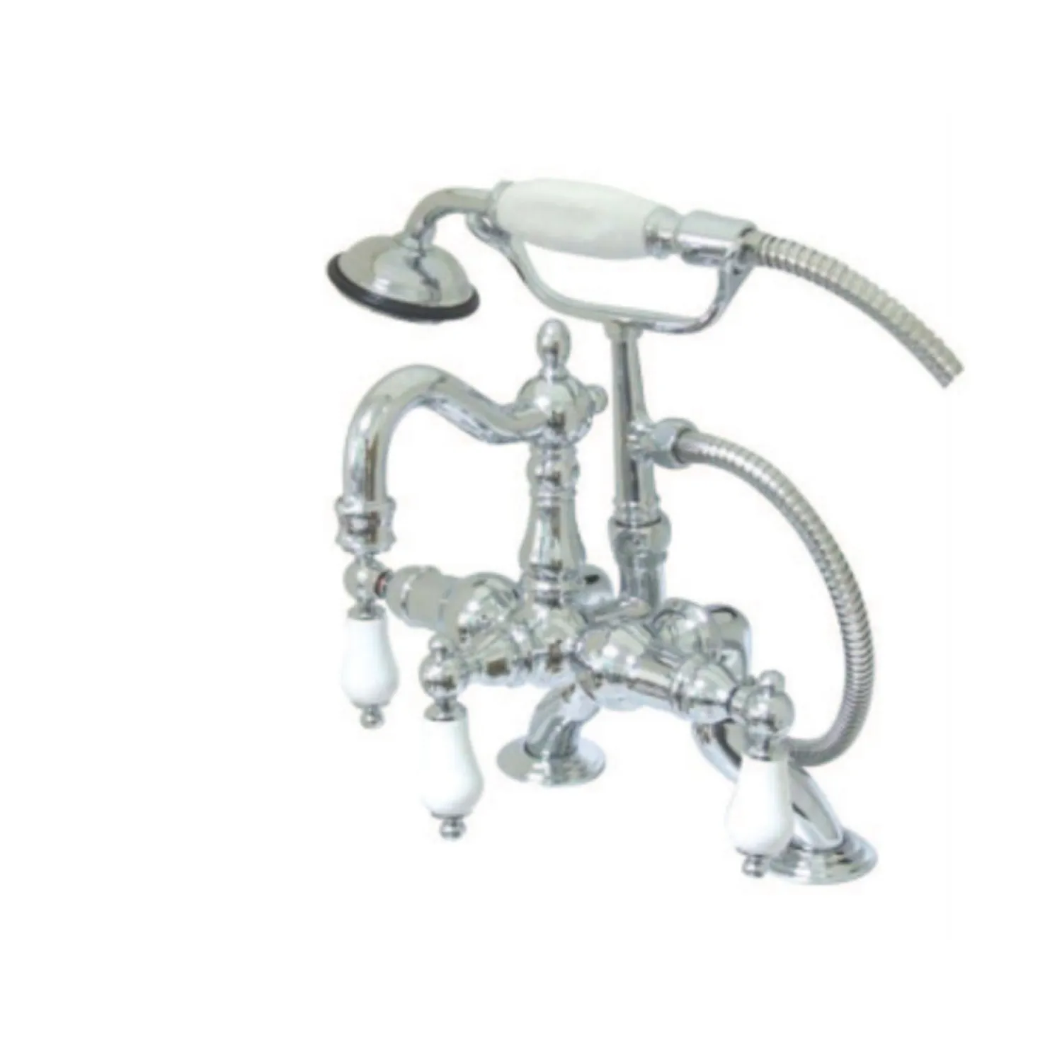 Clearance CC2011TX-P Vintage Clawfoot 11" x 6" x 4.75" Tub Faucet with Hand Shower Tub Faucets