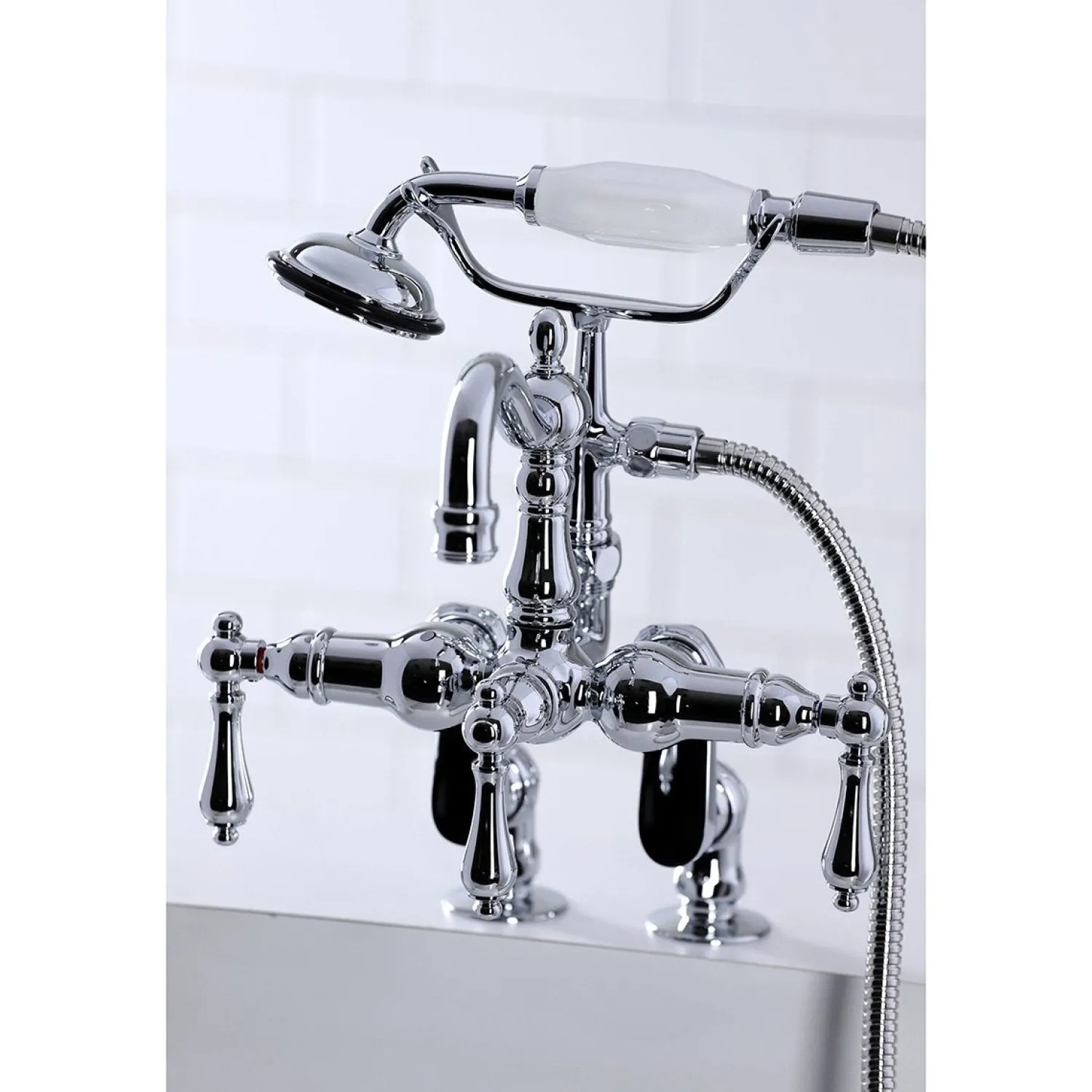 Clearance CC6013TX-P Vintage Clawfoot Tub Faucet with Hand Shower Tub Faucets