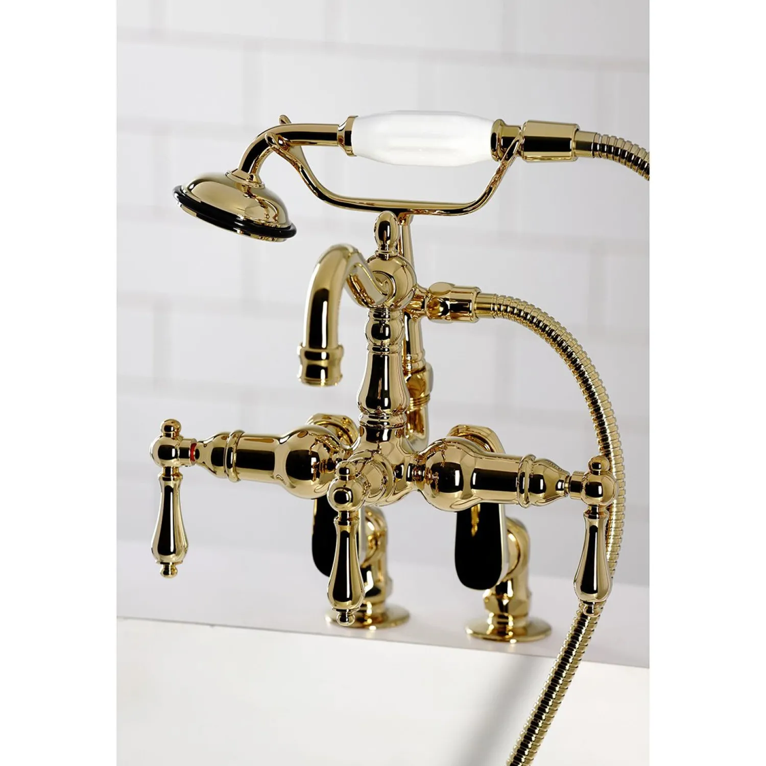 Clearance CC6013TX-P Vintage Clawfoot Tub Faucet with Hand Shower Tub Faucets