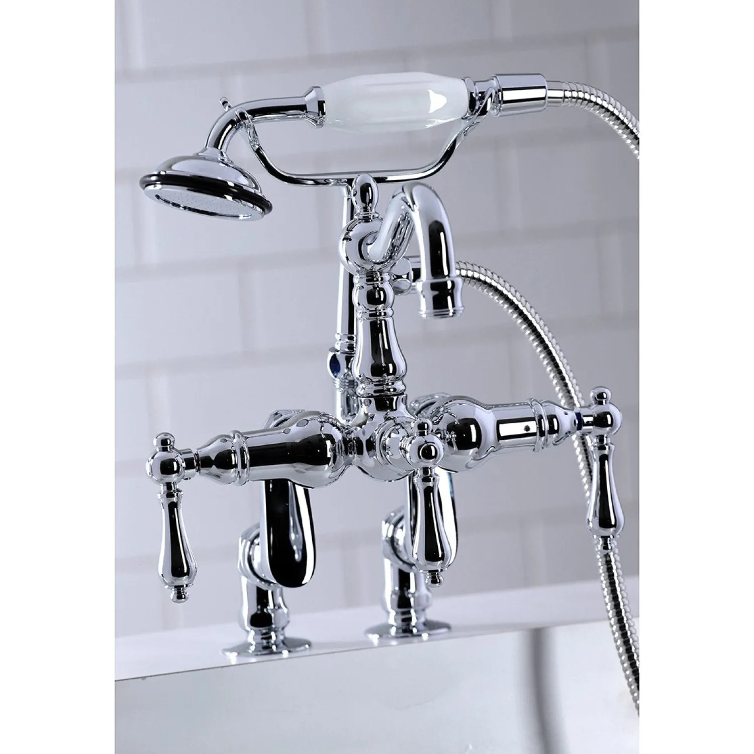 Clearance CC6013TX-P Vintage Clawfoot Tub Faucet with Hand Shower Tub Faucets
