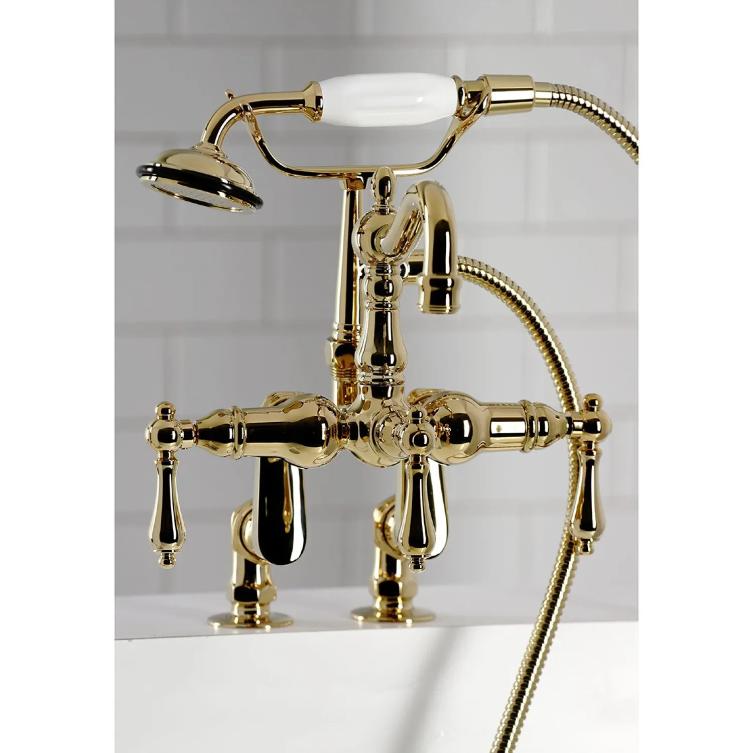 Clearance CC6013TX-P Vintage Clawfoot Tub Faucet with Hand Shower Tub Faucets