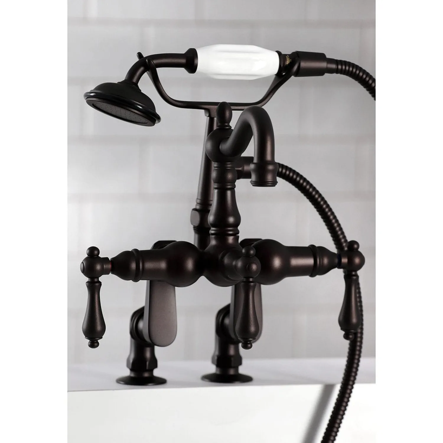 Clearance CC6013TX-P Vintage Clawfoot Tub Faucet with Hand Shower Tub Faucets
