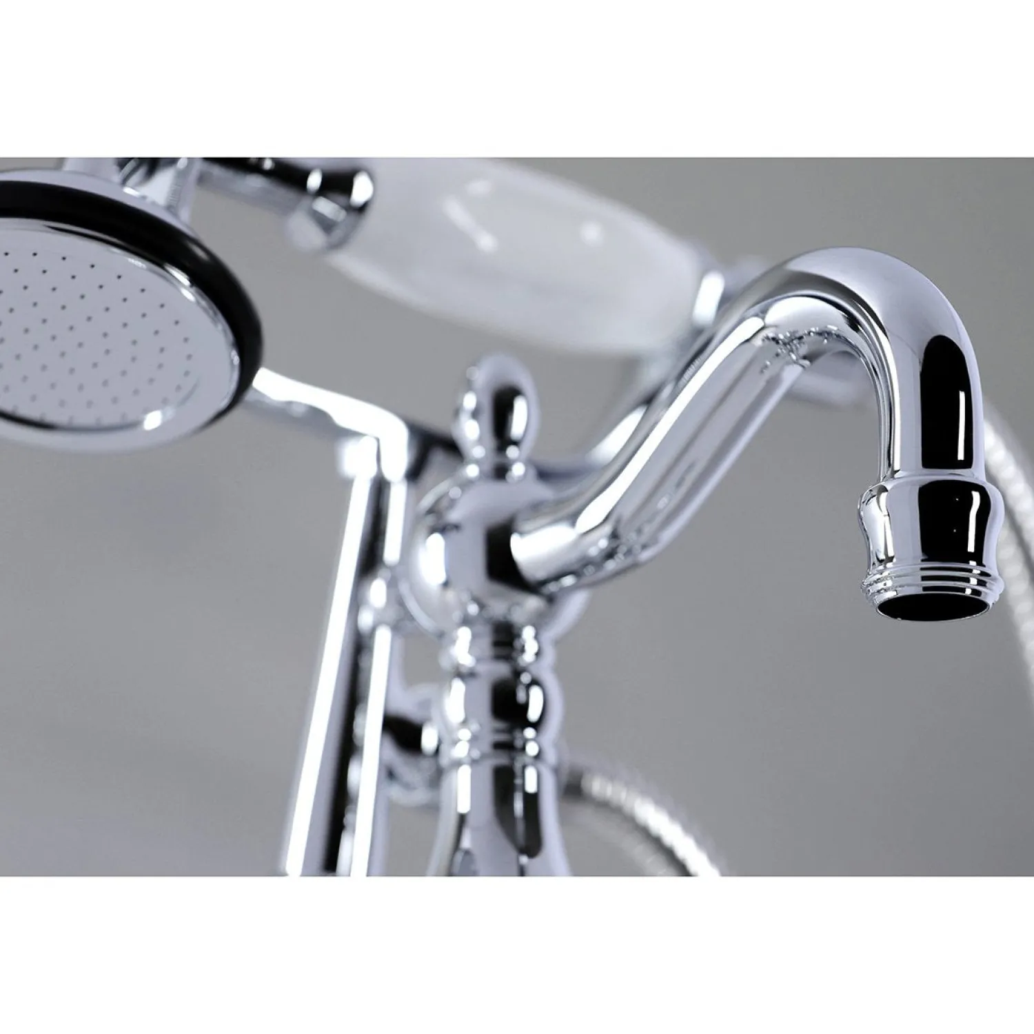 Clearance CC6013TX-P Vintage Clawfoot Tub Faucet with Hand Shower Tub Faucets