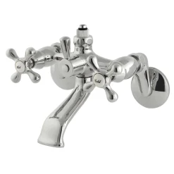 Outlet CC2661 Vintage Wall Mount Tub Faucet with Riser Adapter Tub Faucets