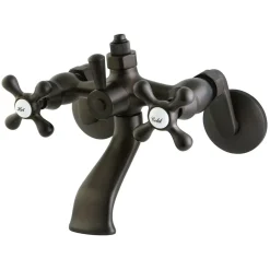 Outlet CC2661 Vintage Wall Mount Tub Faucet with Riser Adapter Tub Faucets
