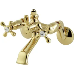 Outlet CC2661 Vintage Wall Mount Tub Faucet with Riser Adapter Tub Faucets