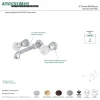 Online Celebrity 2-Handle Wall Mount Roman Tub Faucet Tub Faucets