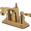 Online 4" Centerset Bathroom Faucet with Brass Pop-Up 4" Center Set