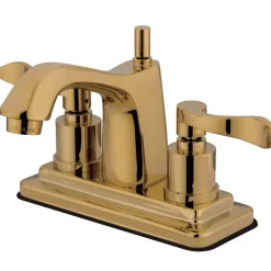 Online 4" Centerset Bathroom Faucet with Brass Pop-Up 4" Center Set