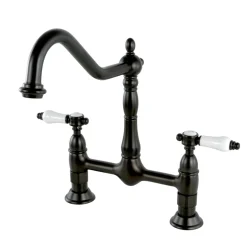 8" Centerset Kitchen Faucet Less Sprayer Bridge Faucets