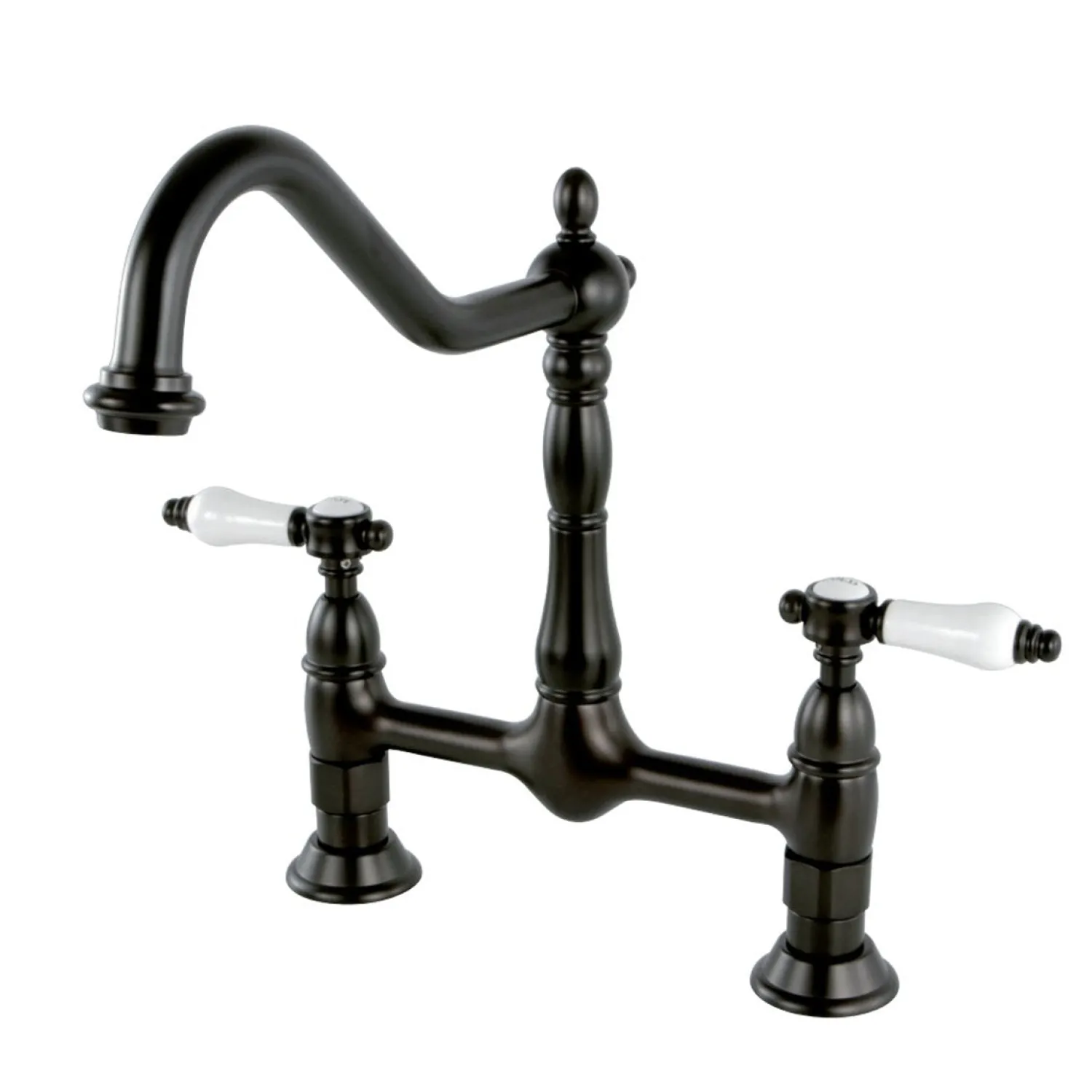 8" Centerset Kitchen Faucet Less Sprayer Bridge Faucets